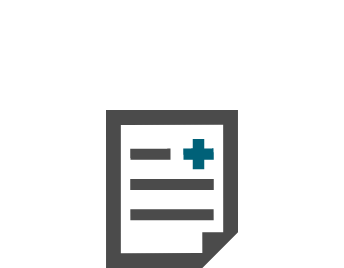 医療や保険関連の書類を表すアイコン