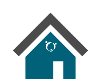 家の上に割引マークがついたアイコン