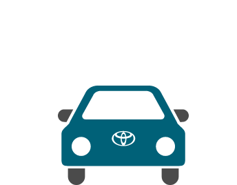 車の上に割引マークがついたアイコン